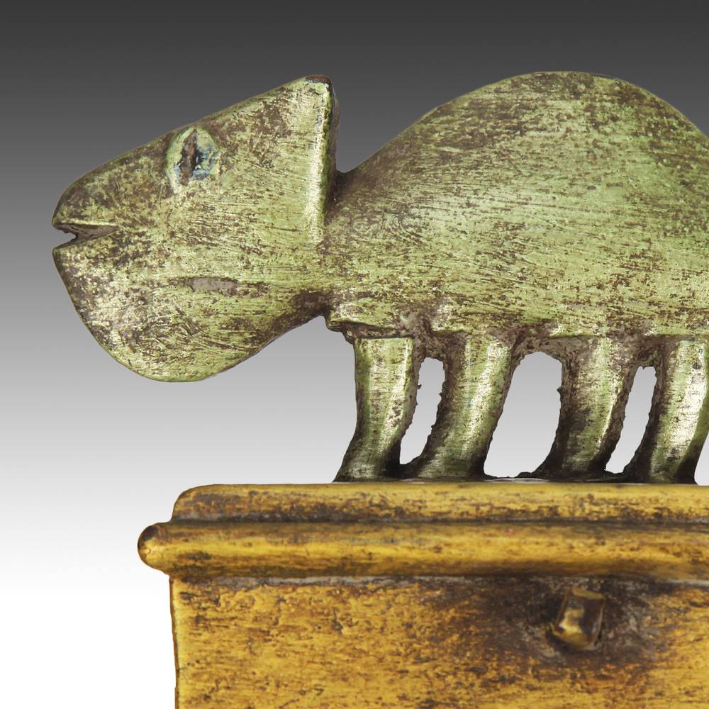 Ashanti Linguist's Staff Depicting a Chameleon on Chest, Based - Image 6
