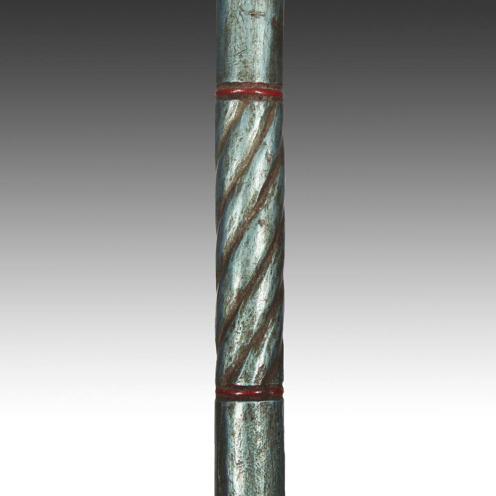 Ashanti Linguist's Staff Depicting a Chameleon on Chest, Based - Image 7