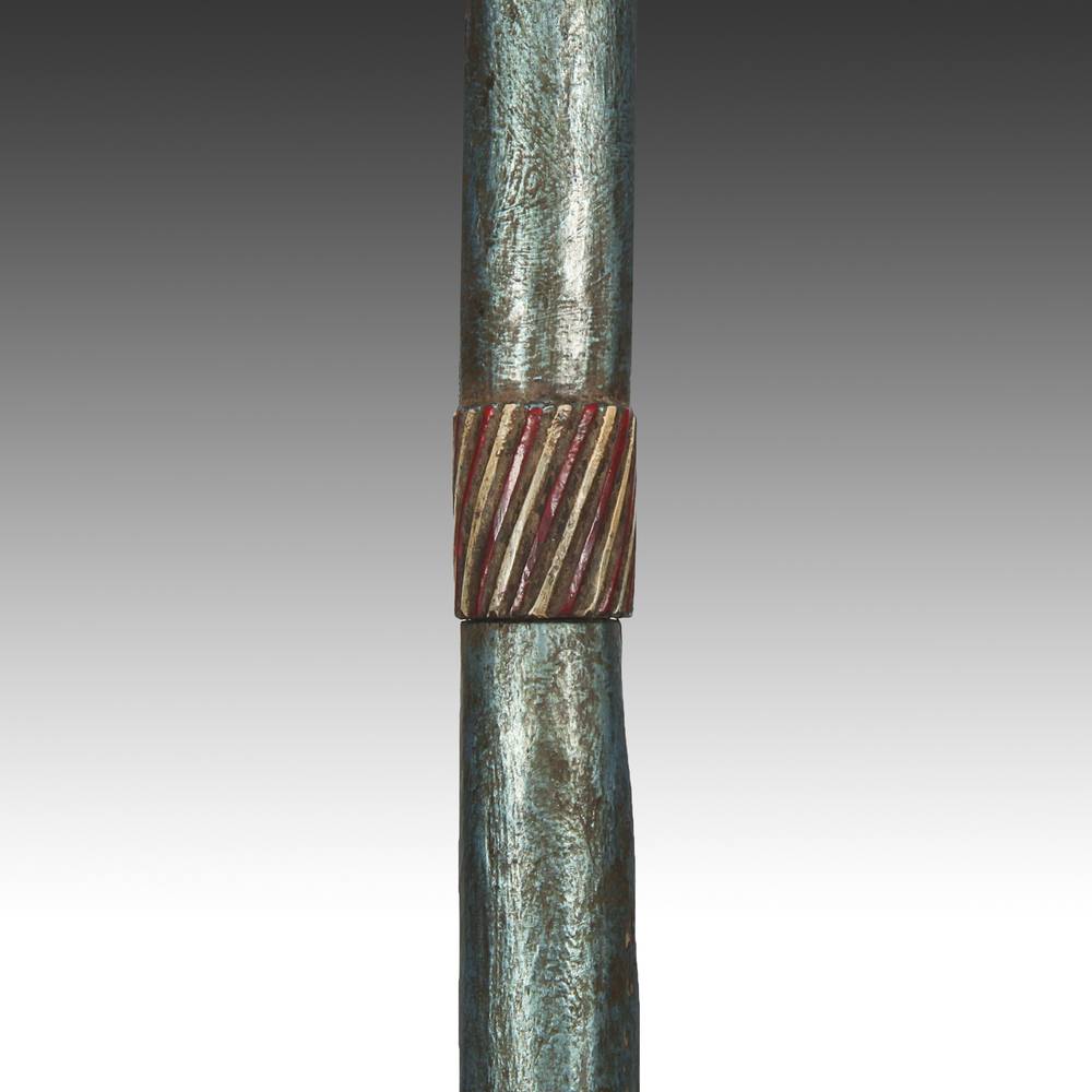 Ashanti Linguist's Staff Depicting a Chameleon on Chest, Based - Image 8