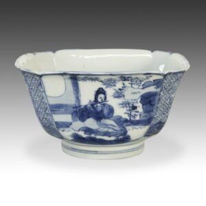 Chinese Square Lobed Bowl