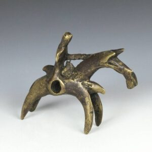 Kotoko Stylized Equestrian Figure, Pierced for Suspension
