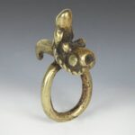 Cameroonian Bronze Figural Ring, Cameroon