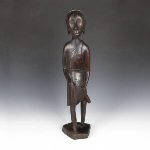 Maasai Wood Standing Figure, Based