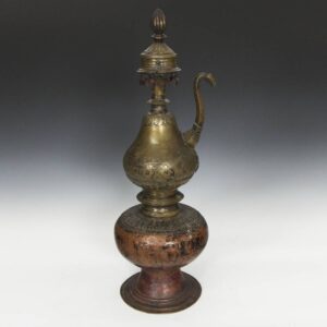 Nepalese Ornate Gourd-form Holy Water Vessel