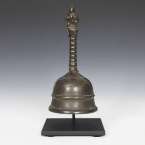 Nepalese Temple Bell with Hanuman Motif, Based