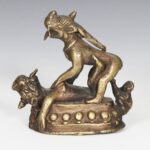 Indian Temple Fragment with Deity Motif, Based, India