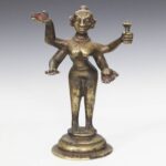Indian Lotus-Form Basin on Pedestal, India