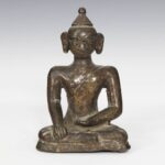 Burmese Seated Buddha Depicting Bhumisparsha Mudra, Burma