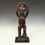 Lobi Wood Standing Figure, Based, Lobi Peoples, Burkina Faso