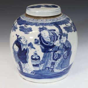 Chinese Ginger Jar with Figural Motifs