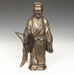 Japanese Standing Figure Depicting a Shinto Priest