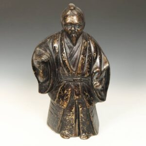 Japanese Standing Figure Depicting a Shinto Priest