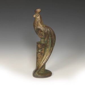 Japanese Figure Depicting Rooster on Pedestal