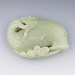 Chinese Figure of a Fish with Bat