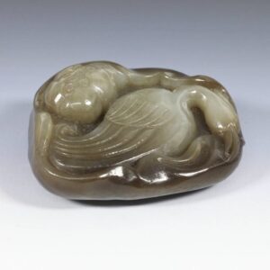 Chinese Figure of a Bird on a Lotus