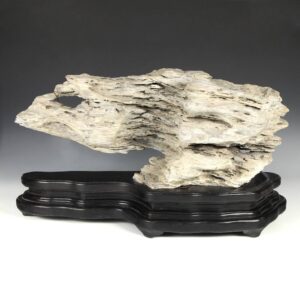 Chinese Scholar's Rock on Rosewood Base