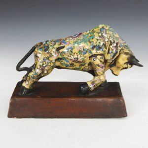 Chinese Figure of a Charging Bull