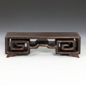 Chinese Miniature Base, with Greek Key Motif