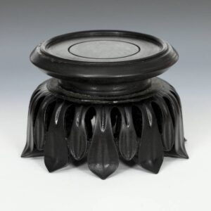 Chinese Miniature Base with Lotus Motif
