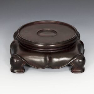 Chinese Miniature Base with Lotus Motif, Square M