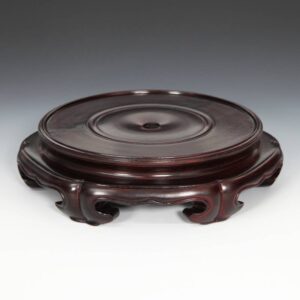 Chinese Miniature Base with Lotus Motif, Hexagonal L