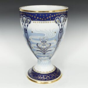 Monumental Decorative Vessel with Floral Motif