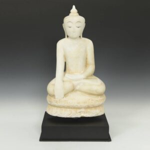 Burmese Seated Figure of Buddha, On custom base