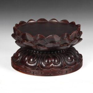 Chinese Base with Triple Lotus Motif (X-Large)