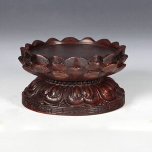 Chinese Base with Triple Lotus Motif (Small)