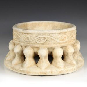 Chinese Circular Censer Form Footed Vessel