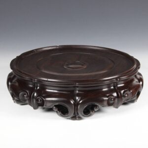 Chinese Base with Lotus Motif