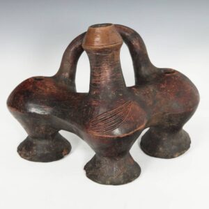 Teke Triple Vessel with Stirrup Handle