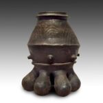 Chinese Lg. Mustard Color Water Storage Vessel, China