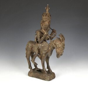 Beninese Equestrian Figure - Depiction of Oba on Horseback