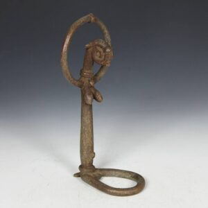 Dogon Seated Female Figure with Raised Arms