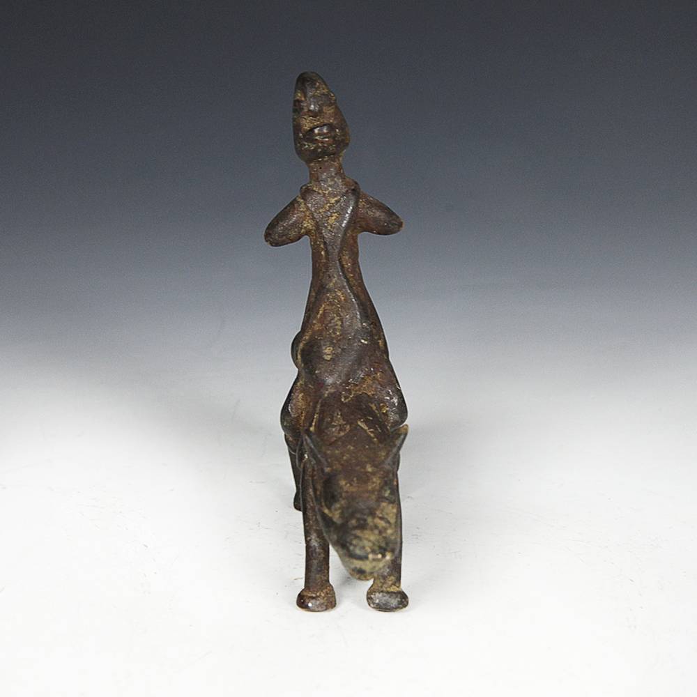 Dogon Figure Riding Mythological Animal - Image 2