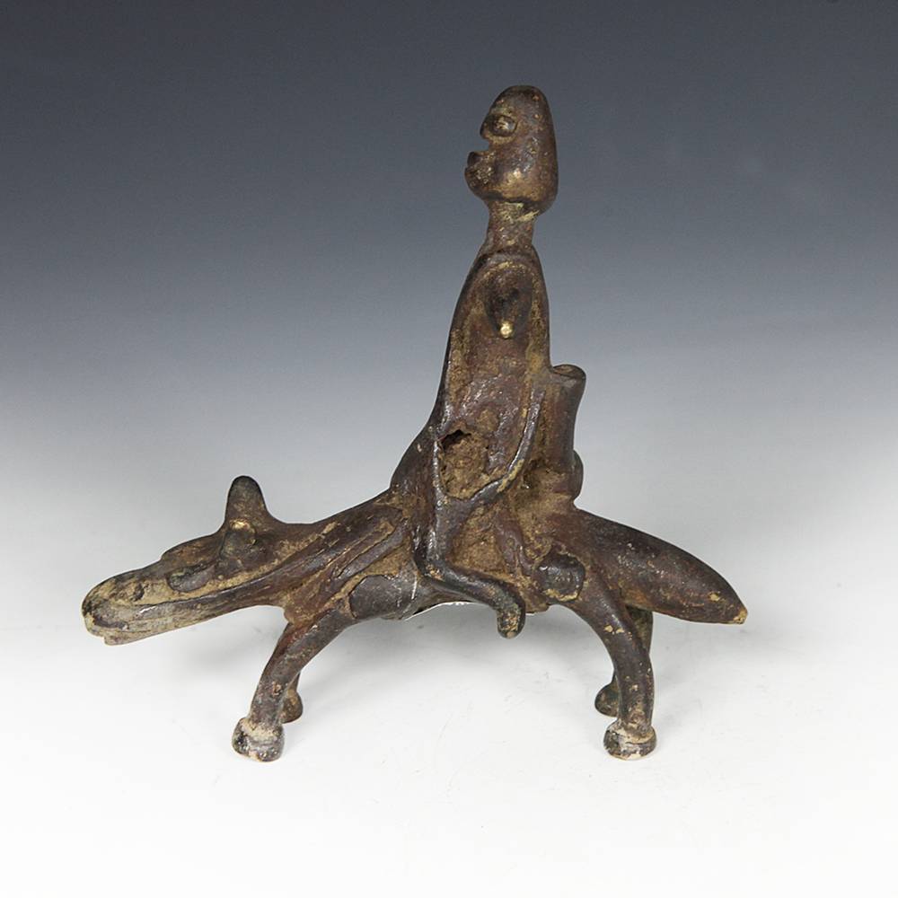 Dogon Figure Riding Mythological Animal - Image 4
