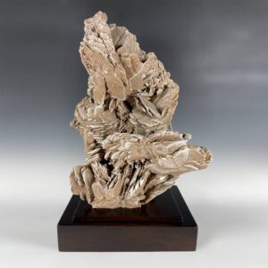 Chinese Desert Rose Gongshi on Hardwood Base