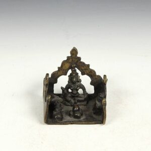 Indian Miniature Shrine with Ganesh, Shiva, Lingam and Yoni