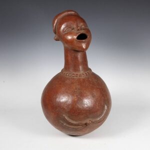 Kongo Storage Vessel with Figural Top