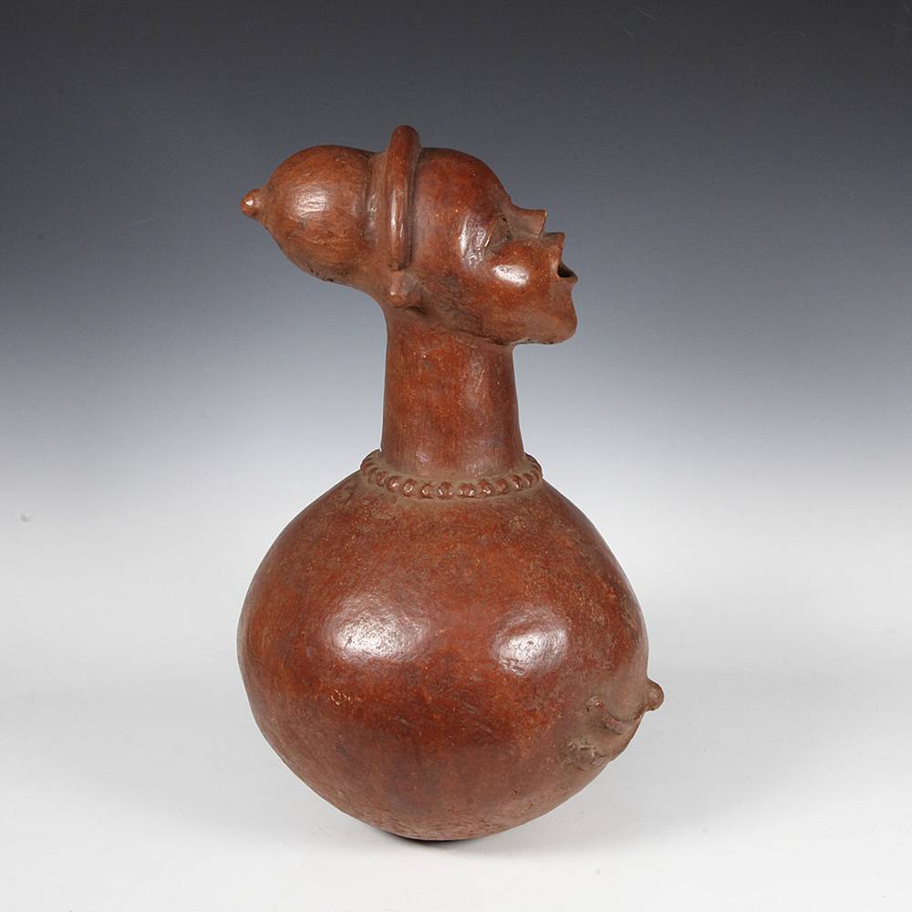 Kongo Storage Vessel with Figural Top - Image 2
