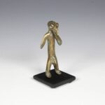 Lobi Forged Iron Kneeling Figure, Based, Lobi Peoples, Burkina Faso