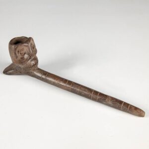 Bamenda Ceremonial Pipe - Skull Form