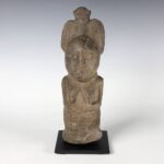 Kissi Stone Seated Figure, Kissi Peoples, Sierra Leone