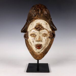 Punu Wood Mukudj Mask, Based