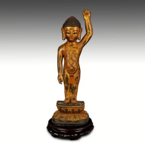 Chinese Bronze Baby Buddha