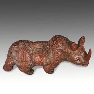 Chinese Male Rhinoceros Carving