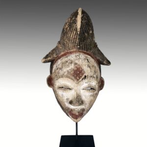 Punu Wood Mukudj Mask, Based