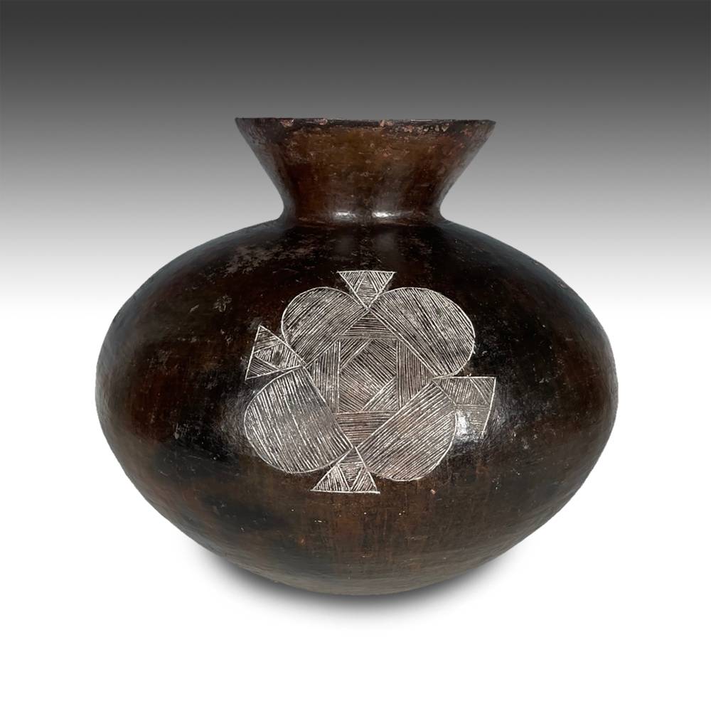 Zulu Terra Cotta Incised Vessel