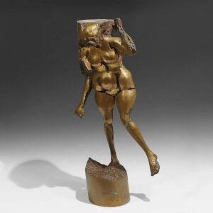 Abstract Female Figurative Sculpture: Thomas McClure (American, 1920-2009) Signed